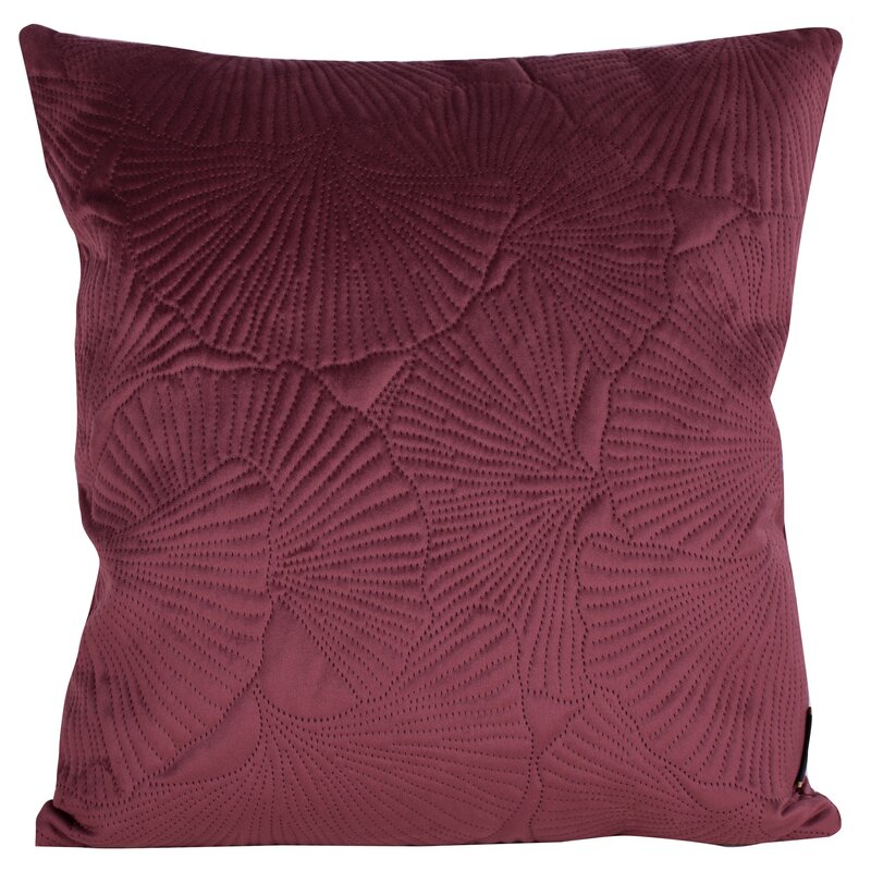 Poszewka velvet bordowa 45 x 45 cm – doda przytulności