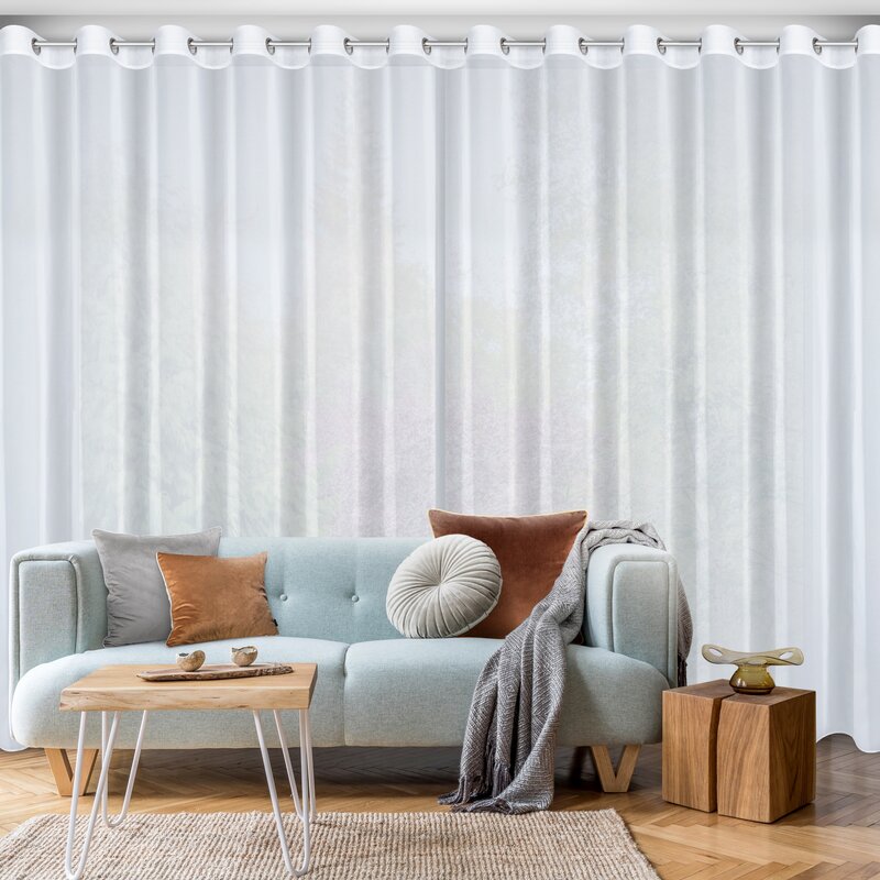 Firana gotowa Arleta biała 350 x 270 cm – przepuszcza światło