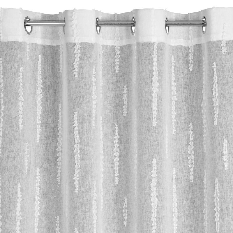 Zasłona gotowa Aleni biała 140 x 250 cm – rozjaśnia i powiększa