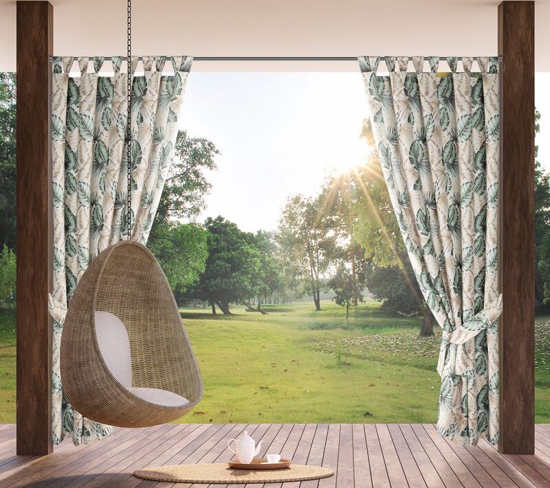 Zasłona gotowa Garden 7 beżowa 155 x 240 cm – ochrona przed słońcem