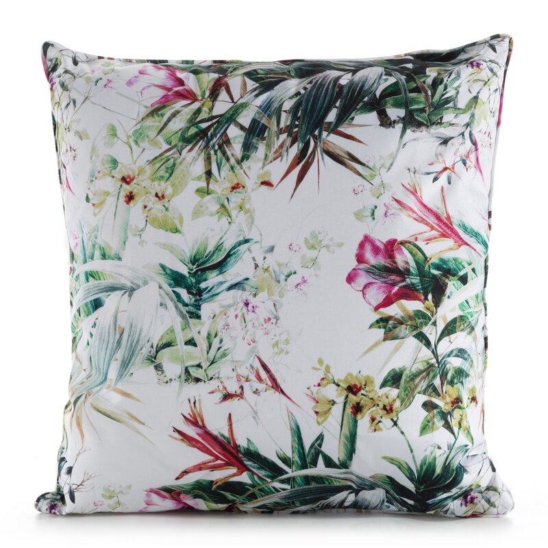 Poszewka Garden biała 45 x 45 cm – ożywi wnętrze