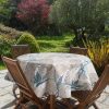 Obrus tarasowy Garden beżowy O 150 cm – idealny na przyjęcia