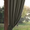 Zasłona gotowa Garden na szelkach grafitowa 155 X 220 cm – chroni przed słońcem