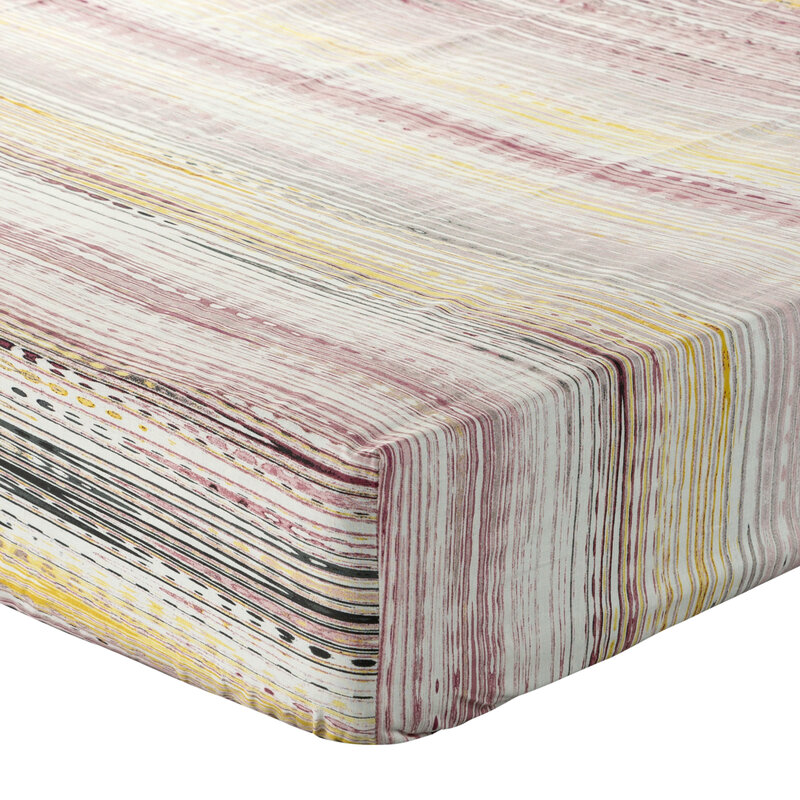 Prześcieradło z gumką fioletowe 100 x 200 x 30 cm – idealne dopasowanie