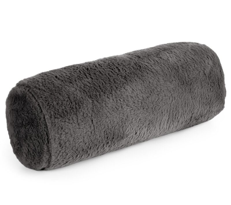 Poszewka futrzana stalowa 15 x 45 cm – wprowadza miękkość