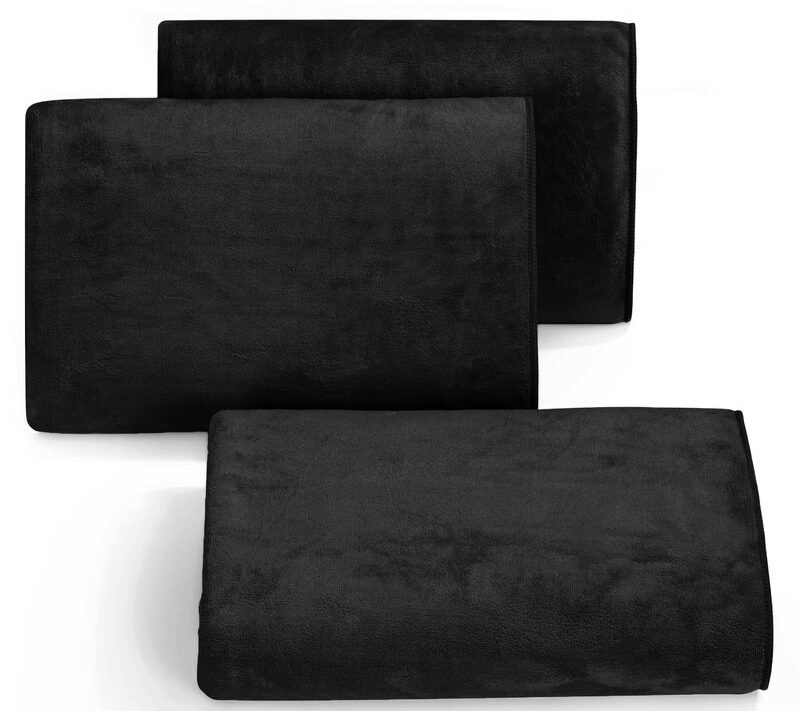 Ręcznik szybkoschnący AMY3 czarny 80 x 150 cm – miękki i chłonny