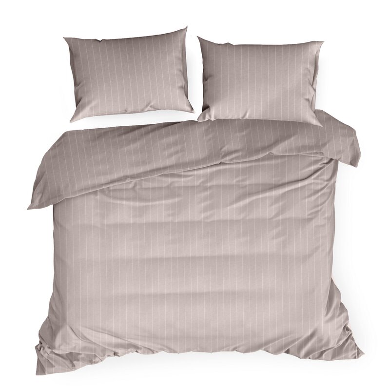 KOMPLET POŚCIELI ESPRIT 07 220 X 200 CM CIEMNORÓŻOWY