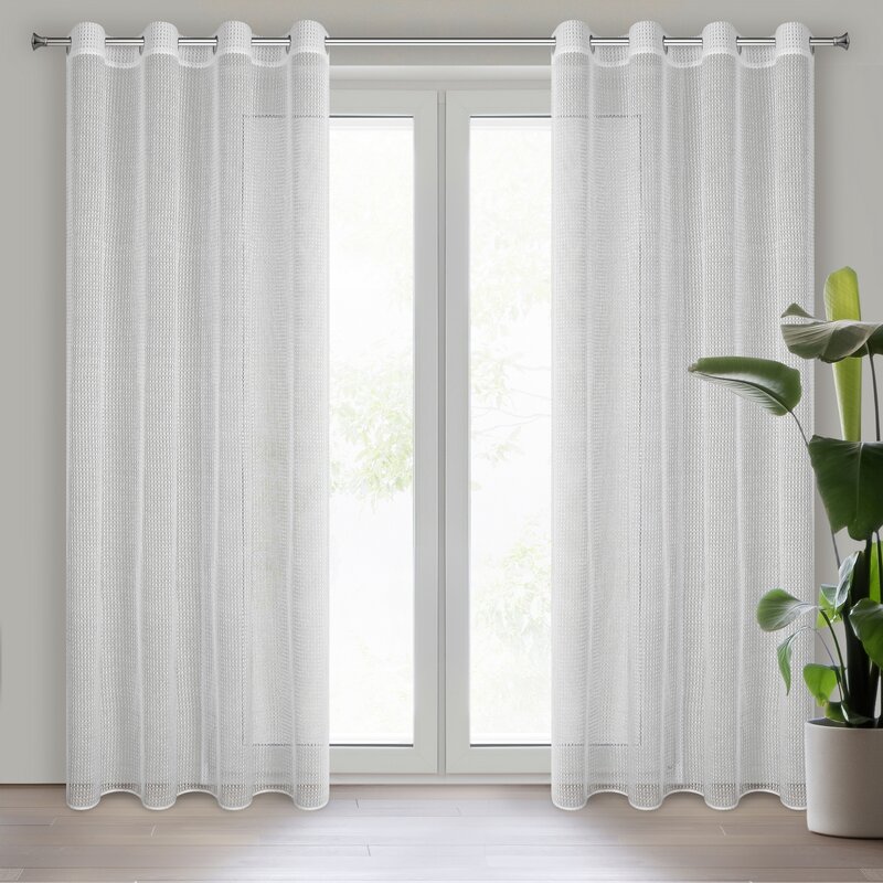 Firana gotowa Atena biała 140 X 260 cm – lekko rozprasza światło