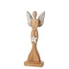 FIGURKA ŚWIATECZNA D134A 13 X 7 X 32 CM BRĄZOWY