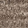 Zasłona gotowa Roses 13 Eva Minge ciemnobeżowa 140 X 250 cm – welwetowa z różanym wzorem