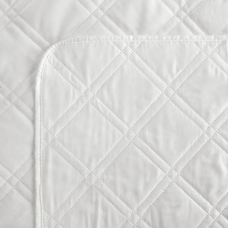 Narzuta welurowa D91 Luiz biała 200 x 220 cm – dodaje luksusu