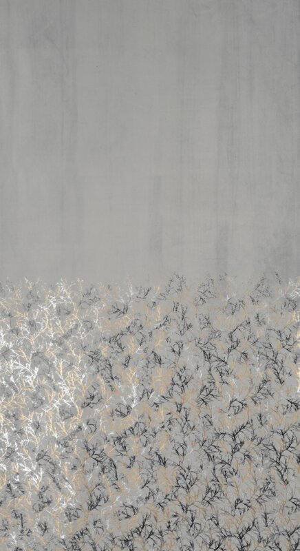 Zasłona gotowa srebrna 140 x 250 cm – zaciemniająca welwet