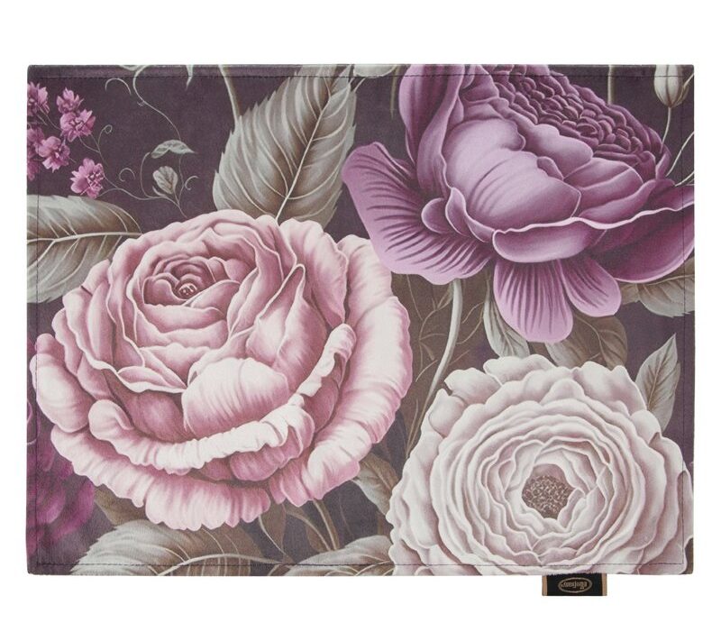 Obrus velvet pudrowy róż 30 x 40 cm – doda uroku wnętrzu
