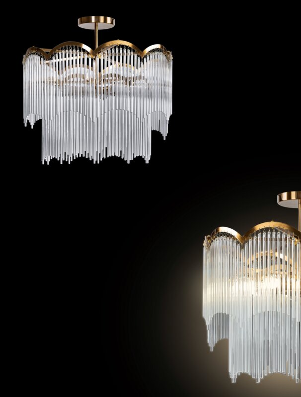 Lampa wisząca Salma biała O 60 x 55 cm – rozświetli wnętrze