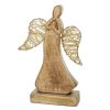 FIGURKA ŚWIATECZNA D21 17 X 5 X 26 CM BRĄZOWY