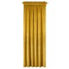Zasłona gotowa D91 musztardowa 140 x 270 cm – zaciemnia pomieszczenie