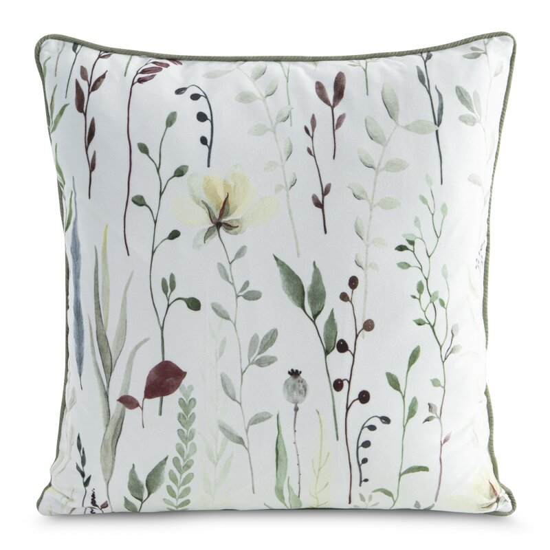POSZEWKA VELVET 78 45 X 45 CM KREMOWY