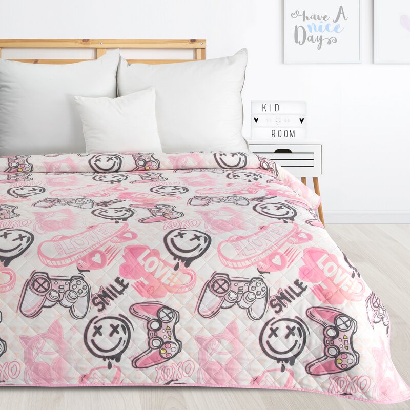 Narzuta D91 KID biała 170 x 210 cm – dodaje energii wnętrzu