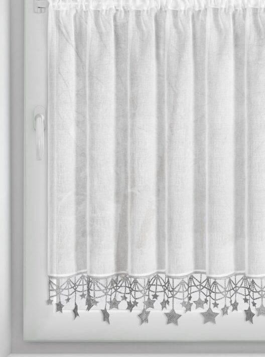 Zasłona świąteczna SW/XMAS/FIR biała 90x150 cm – idealna na Boże Narodzenie
