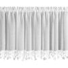 Zasłona świąteczna BIAŁA 150x60 cm – gotowa do zawieszenia