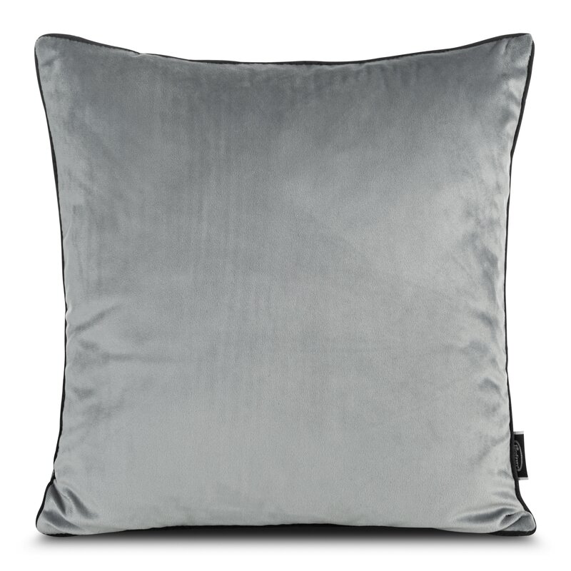 Poszewka welwetowa srebrna 45 x 45 cm – doda blasku wnętrzu