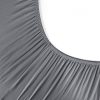 Prześcieradło dżersejowe z gumką JERS4 stalowe 160 X 200 X 30 CM – elastyczne i trwałe