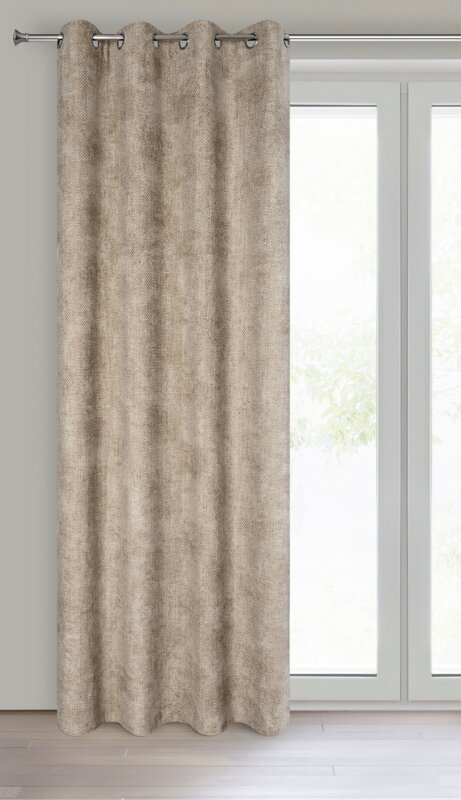 Zasłona gotowa Aleta beżowa 135 x 250 cm – ociepli wnętrze