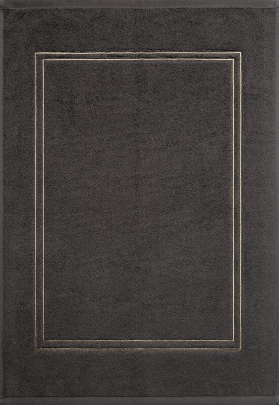 Dywanik łazienkowy Olivia stalowy 50 x 70 cm – miękkie i bezpieczne podłoże