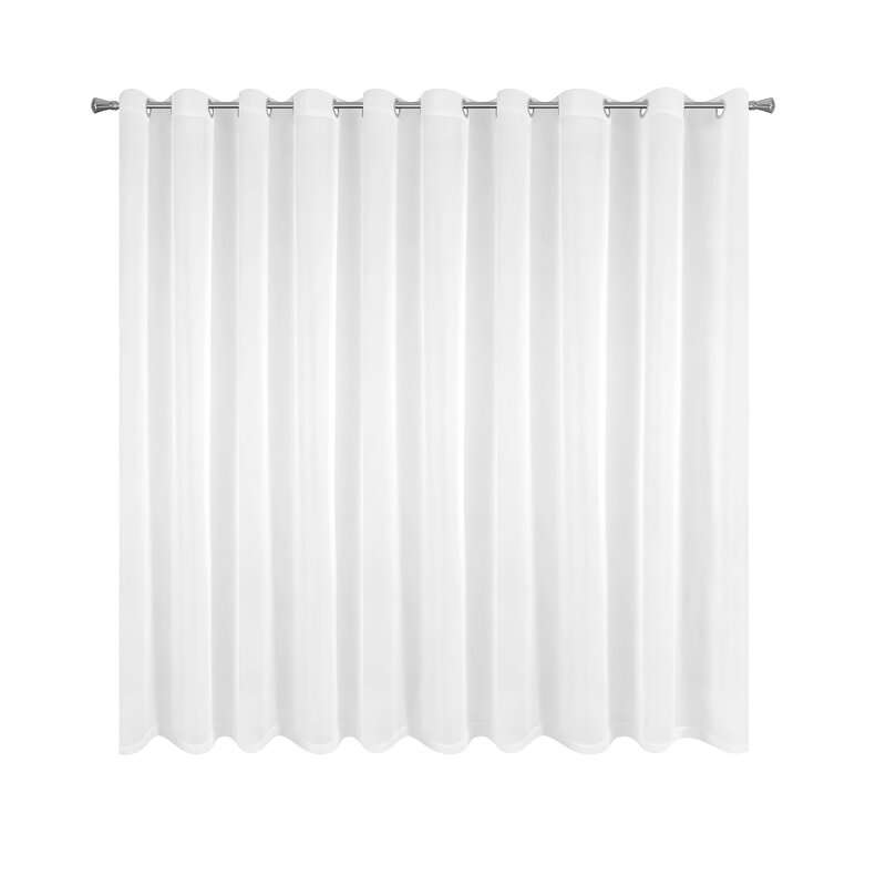 Firana gotowa Lucy biała 350 x 150 cm – rozprasza światło