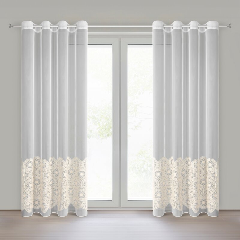 Firana gotowa Liza beżowa 140 x 250 cm – rozprasza światło