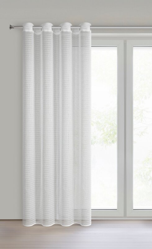 Firana gotowa Elira biała 140 x 250 cm – rozprasza światło