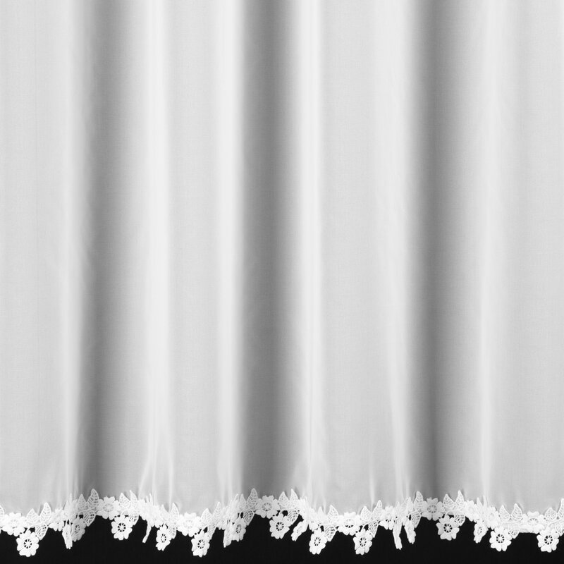 Firana gotowa biała 400 x 140 cm – łatwa w utrzymaniu