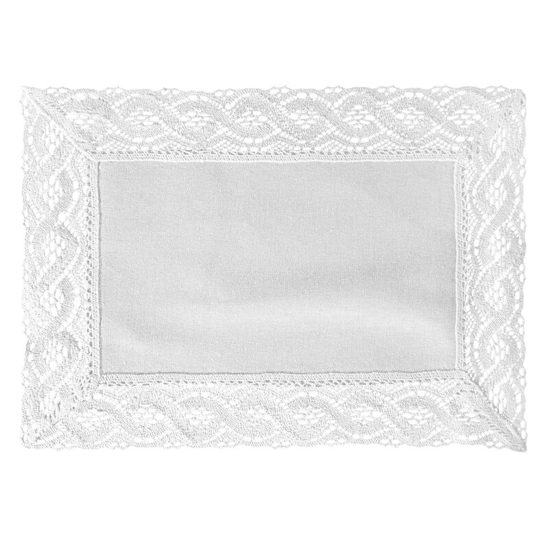 Obrus SUSAN biały 30 X 40 CM – na stolik kawowy