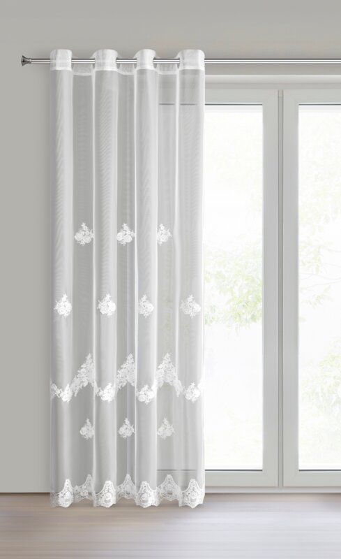 Firana gotowa Isari biała 140 x 250 cm – rozprasza światło