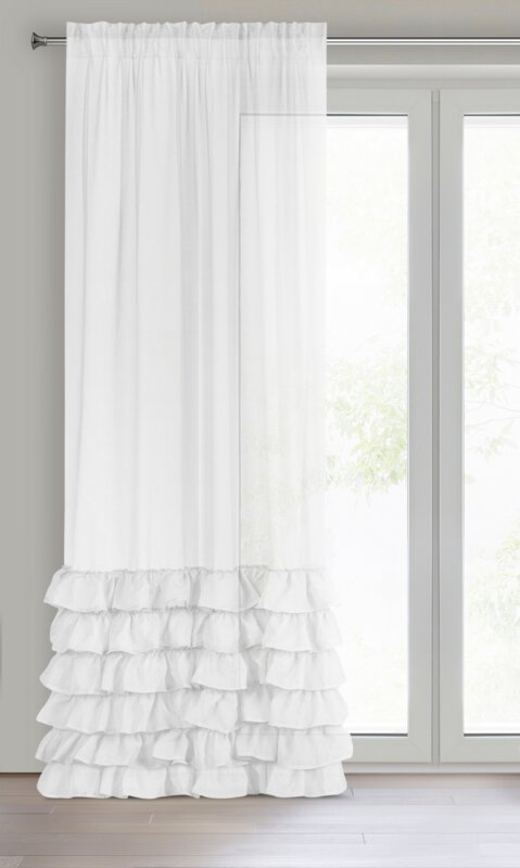 FIRANA GOTOWA DOLLY NA TAŚMIE 140 X 250 CM BIAŁY