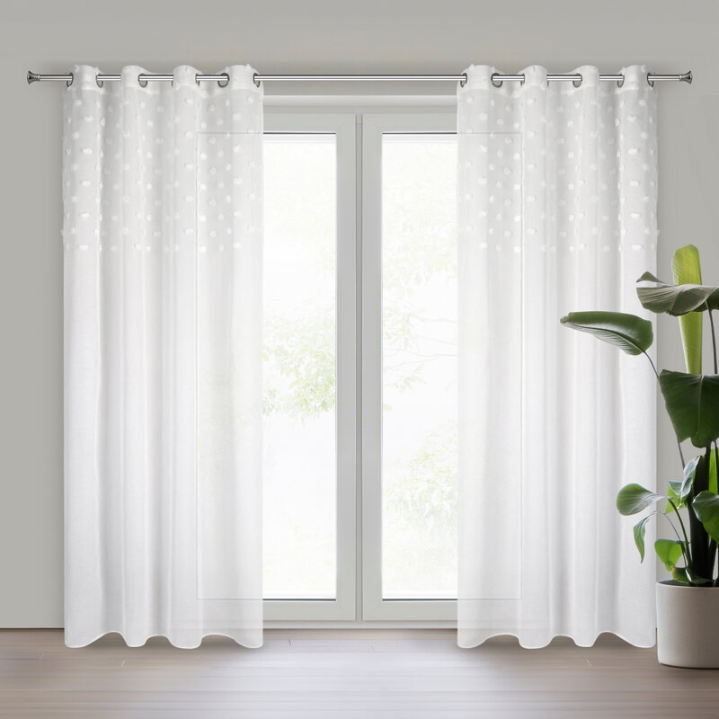 Zasłona gotowa Stella biała 140 x 250 cm – rozświetla wnętrze