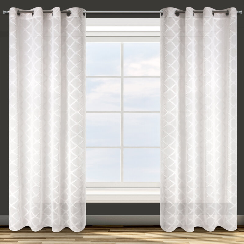ZASŁONA GOTOWA D91 BETSY 140 X 250 CM BIAŁY