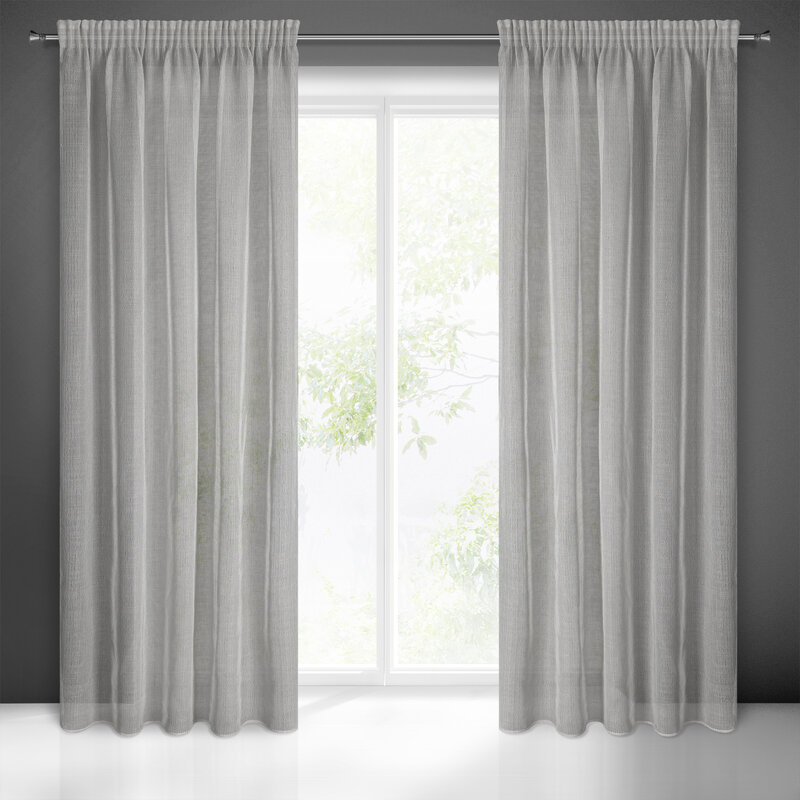 Zasłona gotowa Kim 2 szara 140 x 300 cm – wprowadza świeżość