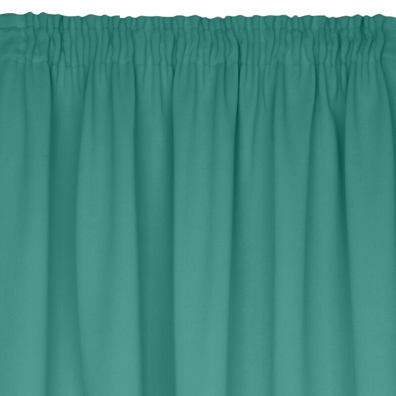 Zasłona gotowa D91 turkusowa 140 x 270 cm – zaciemniająca pomieszczenie
