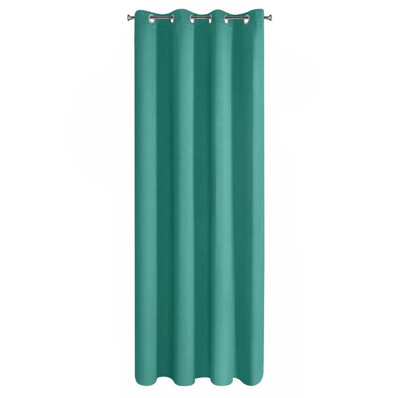 Zasłona gotowa D91 turkusowa 140 x 250 cm – zaciemniająca i stylowa