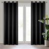 Zasłona gotowa Oxford czarna 140 x 250 cm – łatwa w prasowaniu