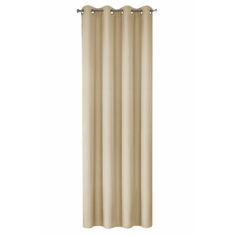 Zasłona gotowa Rita beżowa 140 x 250 cm – zaciemniająca sypialnię