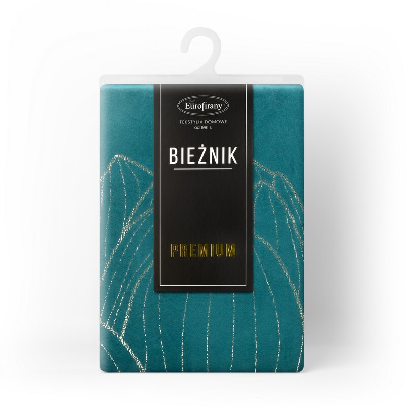 Obrus błyszczący Blink 12 ciemnoturkusowy 35 x 220 cm – podkreśli charakter stołu