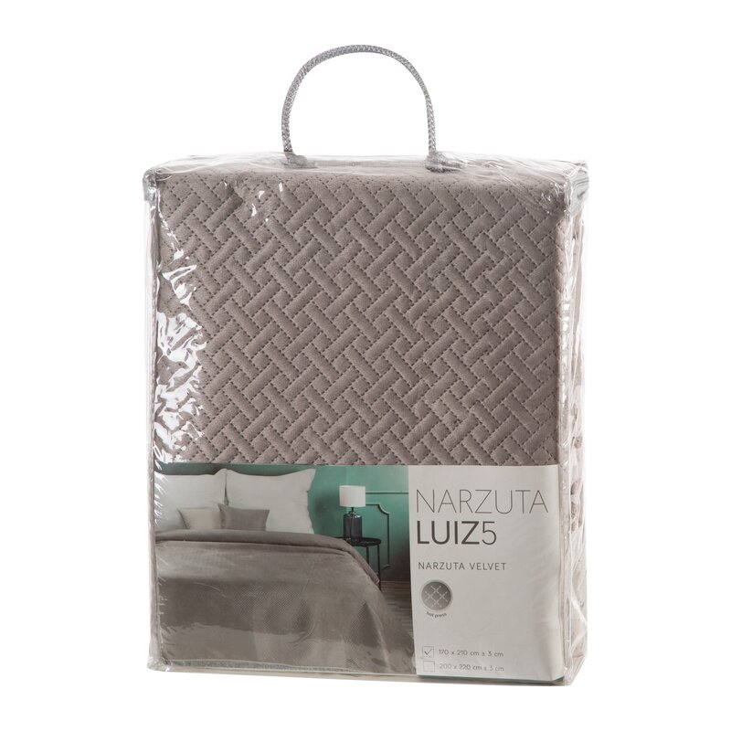 Narzuta welurowa SI/N/LUIZ/5 beżowa 170x210 cm – otula miękkością