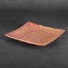 Patera ceramiczna Elda czerwona 22 x 22 x 4 cm – do dekoracji stołu