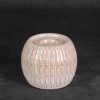 Świecznik ceramiczny Edna kremowy 13 x 11 cm – tworzy przytulną atmosferę
