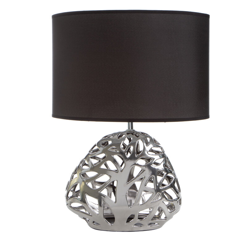 LAMPA DEKORACYJNA DAKOTA (3) O 37 X 52 CM SREBRNY