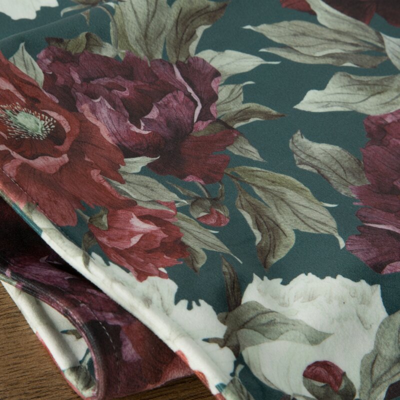 OBRUS VELVET 2 35 X 140 CM ZIELONY