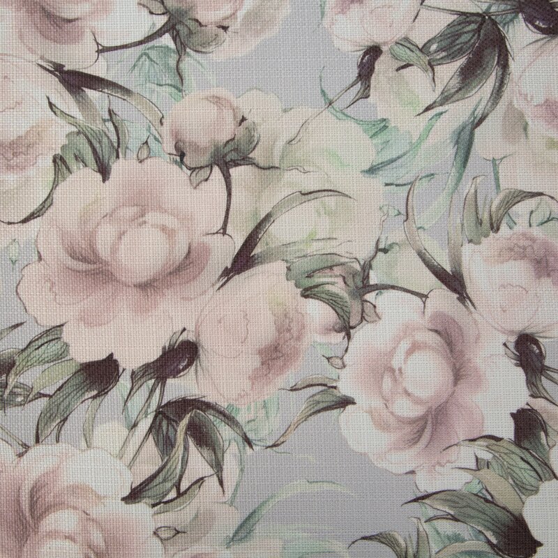 OBRUS FLORE 8 40 X 140 CM PUDROWY RÓŻ