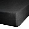 Prześcieradło frotte czarne 160x200 cm – idealne na cały rok